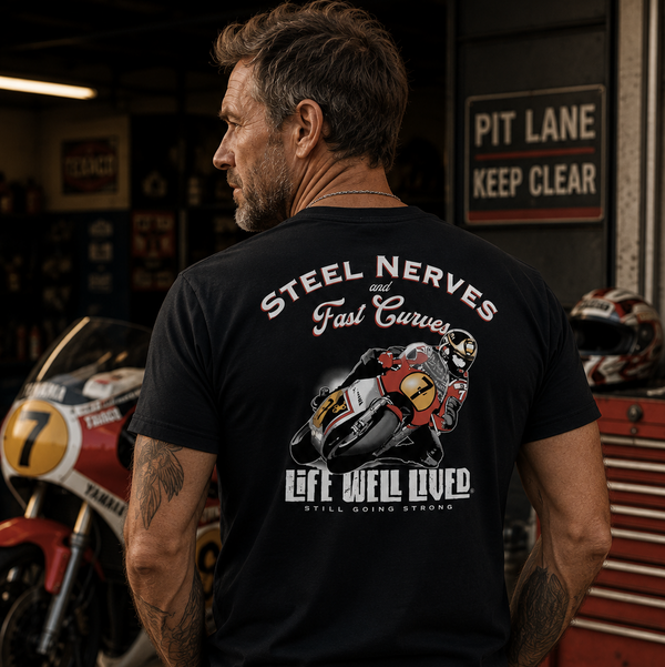 Steel Nerves Bike - Classic Super Bike T-Shirt