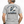 Man wearing a gray t-shirt with 'Deep Blue Guru' and fishing graphic on the back.