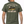 Back view of olive green Gone Fishing T‑shirt featuring large carp being released into the water with Gone Fishing and Away text above and Life Well Lived Still Going Strong branding below.
