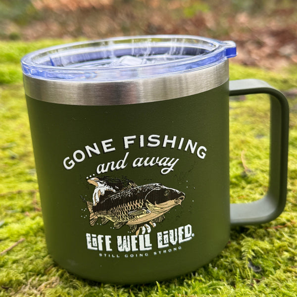 Gone Fishing 14oz Thermal Mug