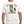 Man wearing a white t-shirt with a graphic and text on the back, standing against a white background.