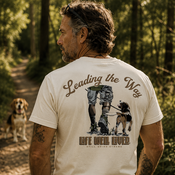 Leading The Way - Dog Walking and hiking T-Shirt