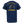 Back view of navy Professional Cyclologist cycling T‑shirt featuring yellow road bike graphic with Professional Cyclologist text above and Life Well Lived Still Going Strong branding below.