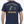 Back view of navy Professional Cycologist cycling T‑shirt featuring yellow road bike graphic with Professional Cycologist text above and Life Well Lived Still Going Strong branding below.