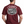 Maroon t-shirt with 'Life Well Lived' graphic on the back, worn by a person.