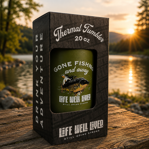 Gone Fishing 20oz Thermal Tumbler